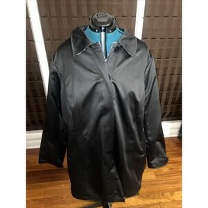 Dennis‎ by Dennis Basso Woman's Black Reversible Fall Winter Jacket Coat Size 3X